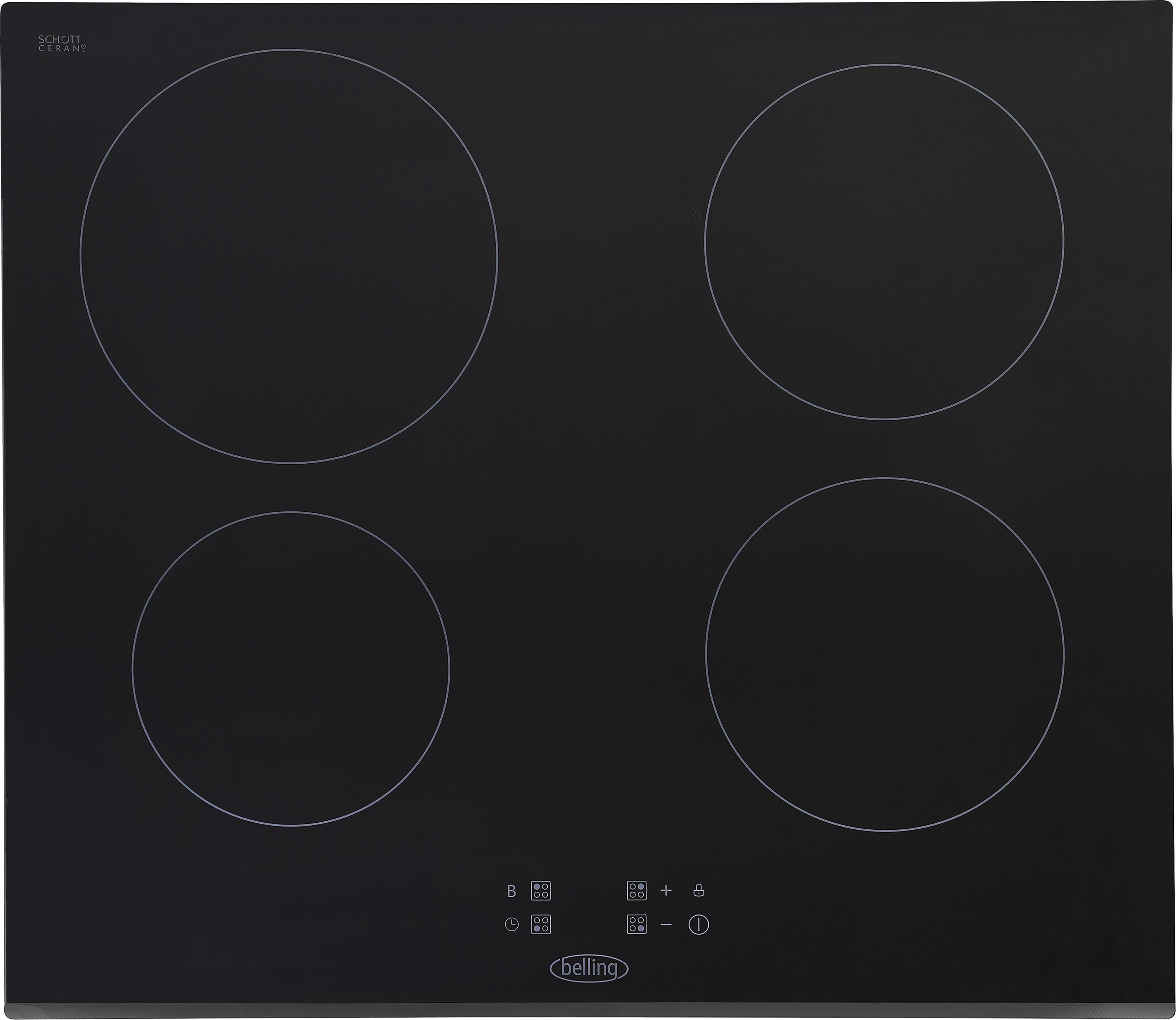 Image of Belling ComfortCook™ BEL IHT603 59cm Induction Hob - Black, Black